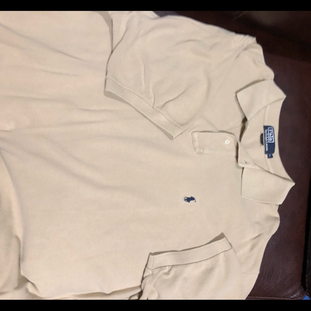 5 for $25 Ralph Lauren polo shirt Xl creme color